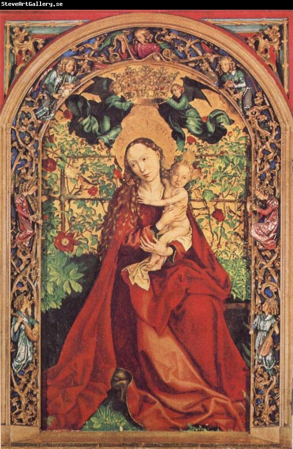 Martin Schongauer Madonna of the Rose Bower